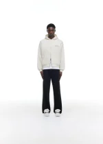 COLE BUXTON SPORT ZIPPED VINTAGE WHITE HOODIE