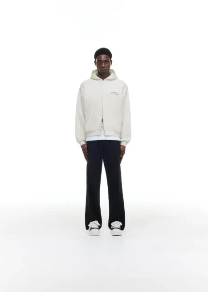 COLE BUXTON SPORT ZIPPED VINTAGE WHITE HOODIE