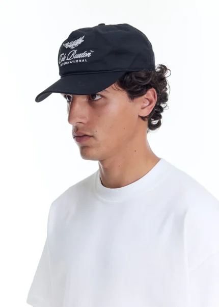 INTERNATIONAL BASEBALL BLACK CAP