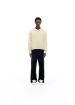 BEACH KNIT POLO VINTAGE WHITE SWEATER