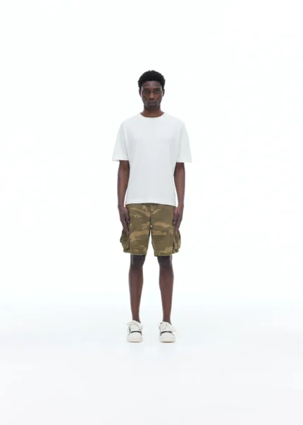 SURPLUS CARGO WASHED CAMO SHORTS