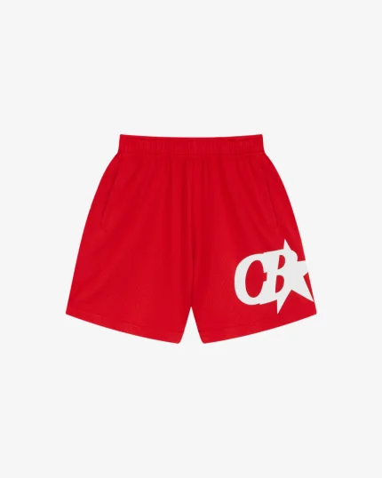 STAR MESH RED SHORTS