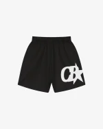 STAR MESH BLACK SHORTS