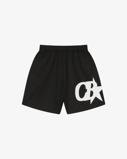 STAR MESH BLACK SHORTS