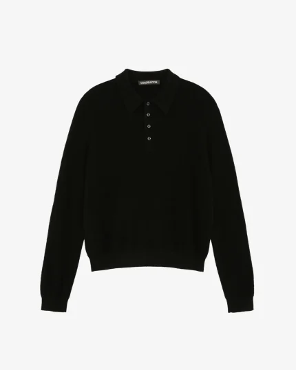 CASHMER POLO KNIT SWEATER