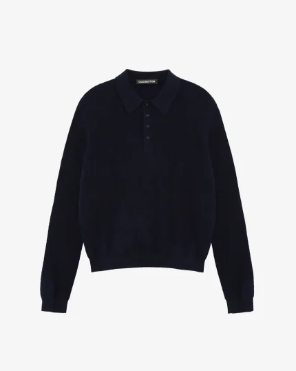 CASHMER POLO KNIT SWEATER
