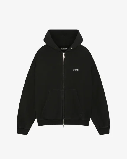 CB SURF ZIPPED VINTAGE BLACK HOODIE