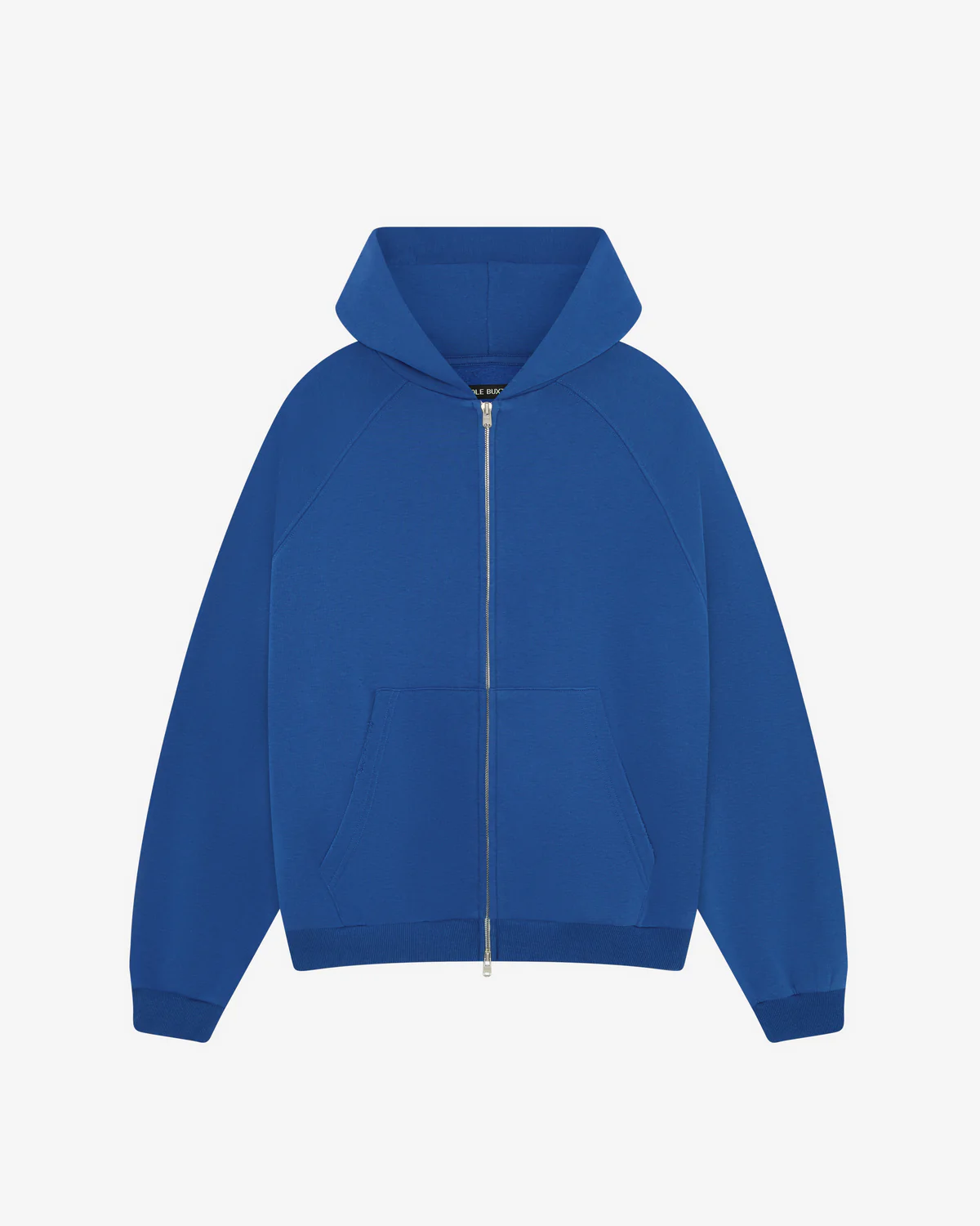 WHITE TAPE ZIPPED BLUE HOODIE WHITE TAPE ZIPPED BLUE HOODIE