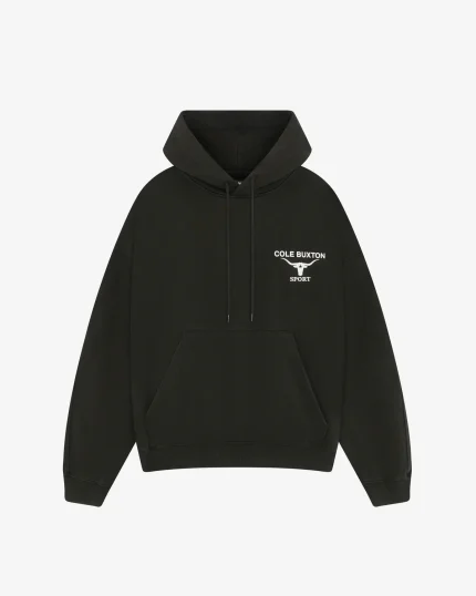 LONGHORN VINTAGE BLACK HOODIE