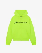 PRO ZIPPED HYPER YELLOW HOODIE