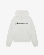 VINTAGE WHITE PRO ZIPPED HOODIE