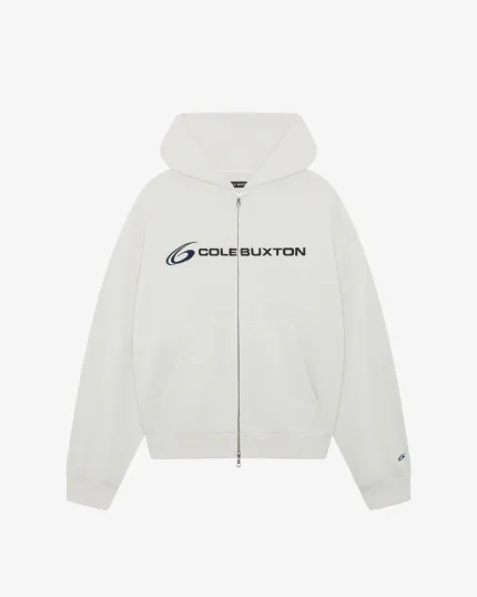 VINTAGE WHITE PRO ZIPPED HOODIE