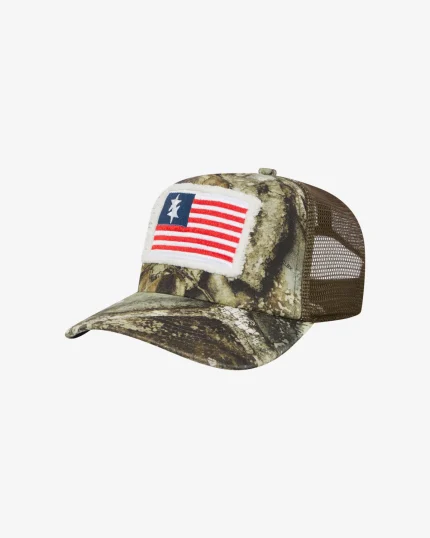 APX DOUBLE STAR FLAG REAL TREE APX CAP