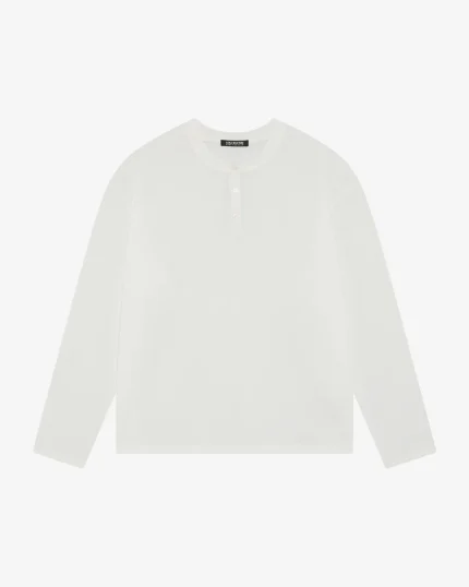 RELAXED WHITE HENLEY