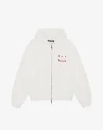 LAST TEMPTATION WHITE ZIPPED HOODIE