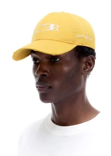 DISTRESSED SURF YELLOW CAP