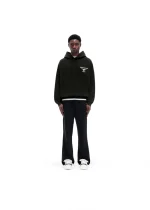 LONGHORN VINTAGE BLACK HOODIE