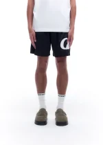 STAR MESH BLACK SHORTS