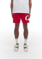 STAR MESH RED SHORTS