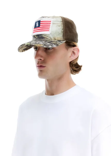 APX DOUBLE STAR FLAG REAL TREE APX CAP