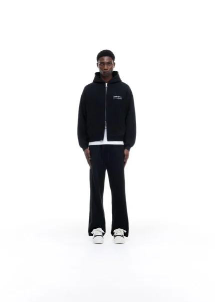 COLE BUXTON SPORT ZIPPED VINTAGE BLACK HOODIE